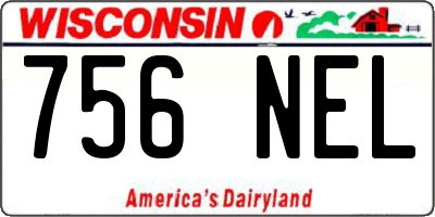 WI license plate 756NEL