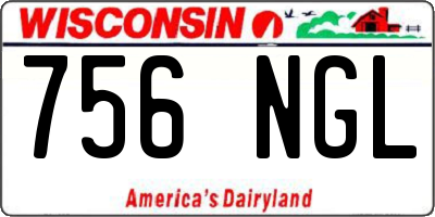 WI license plate 756NGL