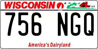 WI license plate 756NGQ