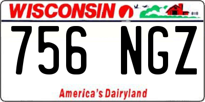 WI license plate 756NGZ