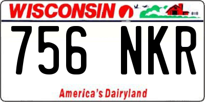 WI license plate 756NKR