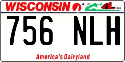 WI license plate 756NLH