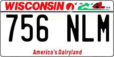WI license plate 756NLM
