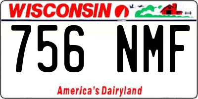 WI license plate 756NMF