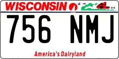 WI license plate 756NMJ