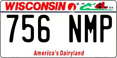 WI license plate 756NMP