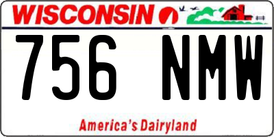 WI license plate 756NMW