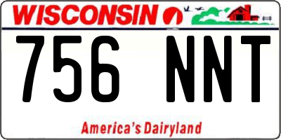 WI license plate 756NNT