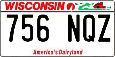 WI license plate 756NQZ