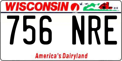 WI license plate 756NRE