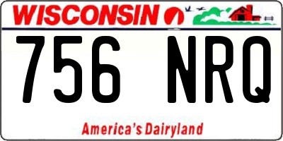 WI license plate 756NRQ