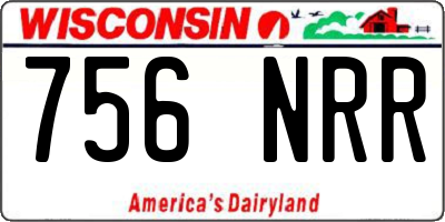 WI license plate 756NRR