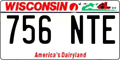 WI license plate 756NTE