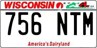 WI license plate 756NTM