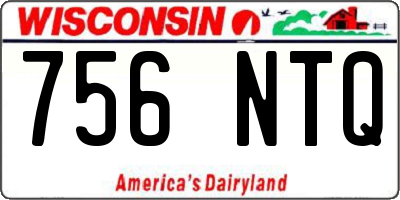 WI license plate 756NTQ