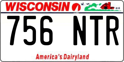 WI license plate 756NTR