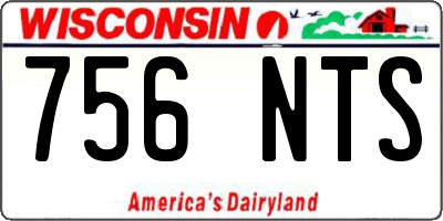 WI license plate 756NTS