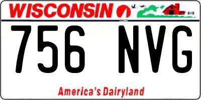 WI license plate 756NVG