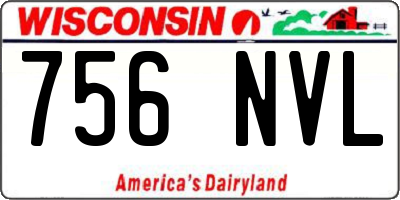 WI license plate 756NVL