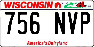 WI license plate 756NVP