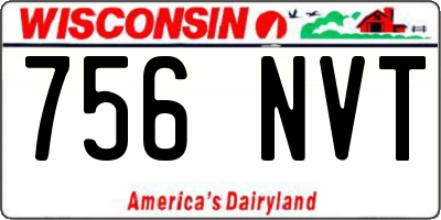 WI license plate 756NVT