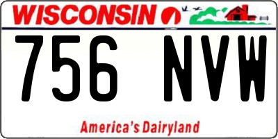 WI license plate 756NVW