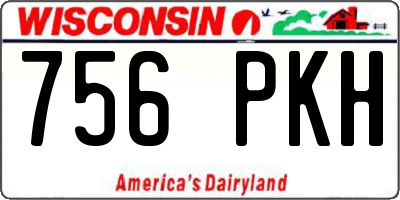 WI license plate 756PKH