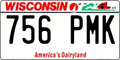 WI license plate 756PMK