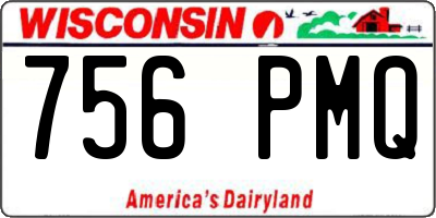 WI license plate 756PMQ