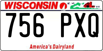 WI license plate 756PXQ