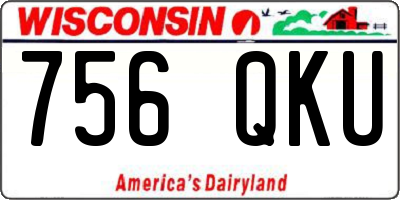 WI license plate 756QKU
