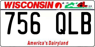 WI license plate 756QLB