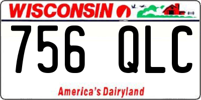 WI license plate 756QLC