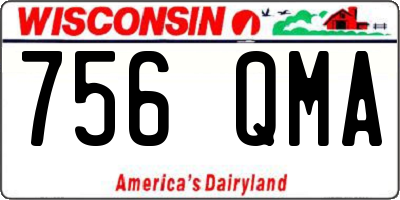 WI license plate 756QMA