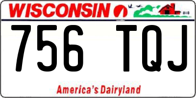 WI license plate 756TQJ
