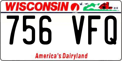 WI license plate 756VFQ