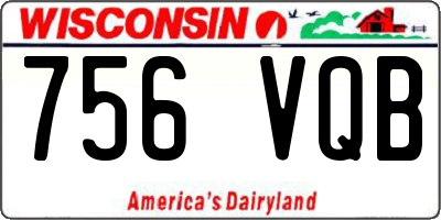 WI license plate 756VQB