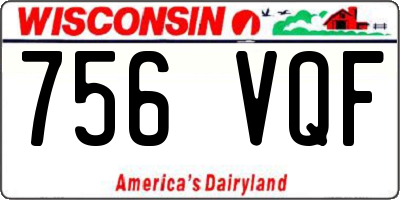 WI license plate 756VQF