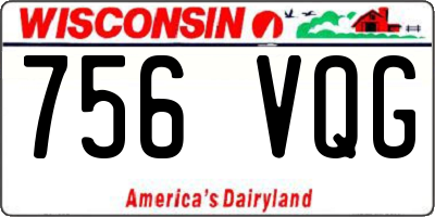 WI license plate 756VQG