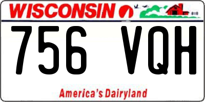 WI license plate 756VQH
