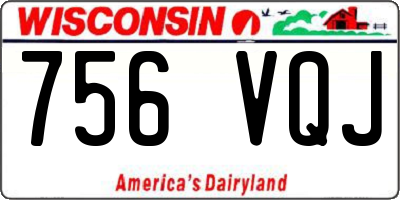 WI license plate 756VQJ