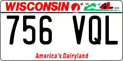 WI license plate 756VQL