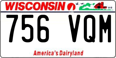 WI license plate 756VQM