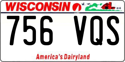 WI license plate 756VQS