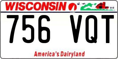 WI license plate 756VQT