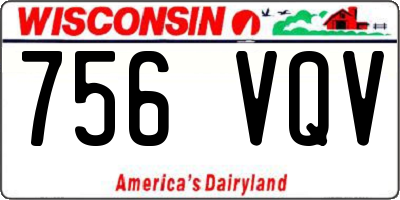 WI license plate 756VQV