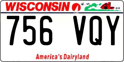WI license plate 756VQY