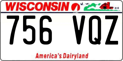 WI license plate 756VQZ