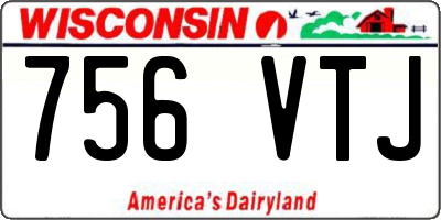 WI license plate 756VTJ