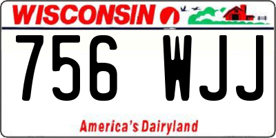 WI license plate 756WJJ
